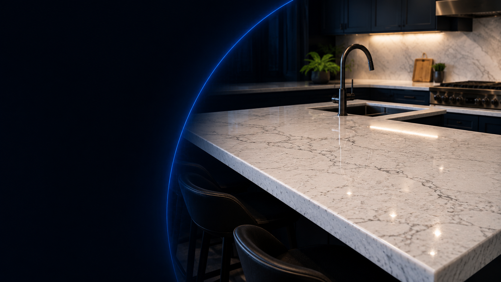 White refinished countertop care and protection Calgary