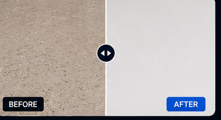 Countertop resurfacing white finish before and after Calgary